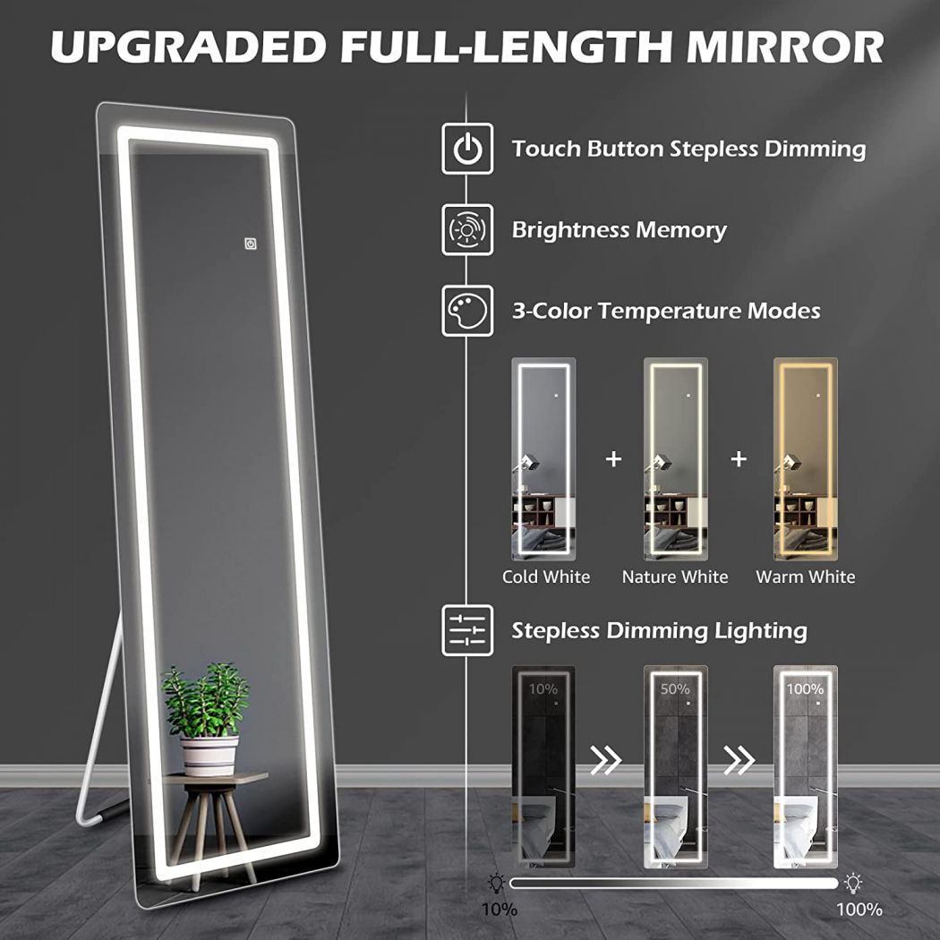 Beauty Salon Full Length Mirror with Lights
